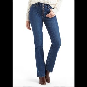 GAP Perfect Boot High Rise Button Fly Jeans 27 S